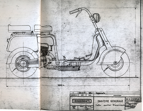 Progetto Innocenti Lambretta A - Design 1947